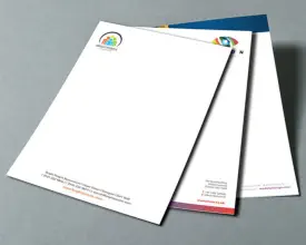 Our letterheads are printed on premium uncoated white paper