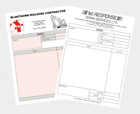 NCR paper is suitable for Business Forms of all types, from Delivery Notes to Restaurant Order Pads or Sales Invoices