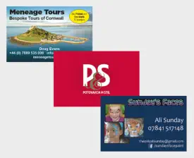 Choose from our wide range of high quality affordable printed business cards